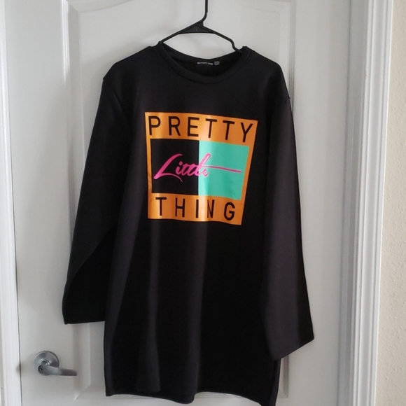 Pretty Little Thing Slogan Dress - Picture 2 of 4